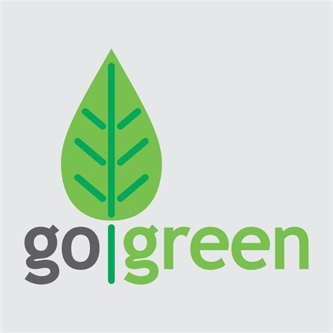 Go green logo design vector 14895297 Vector Art at Vecteezy