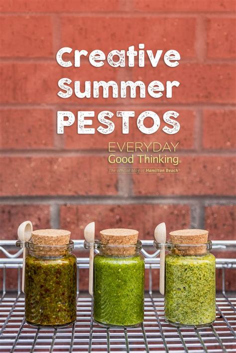 Creative Summer Pesto Recipes