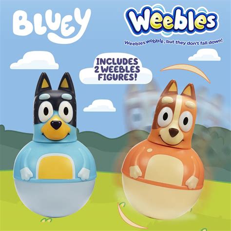 Bluey Weebles Figure Assortment Character Toys