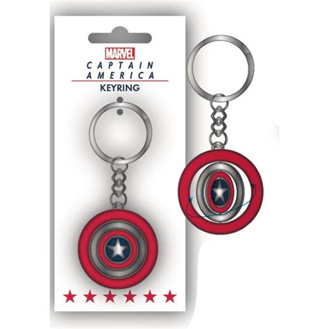 Comprar Llavero Capitán América Escudo Giratorio Marvel