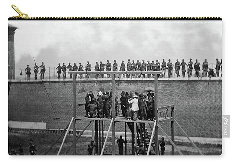 The Execution Of The Lincoln Conspirators Adjusting The Ropes For