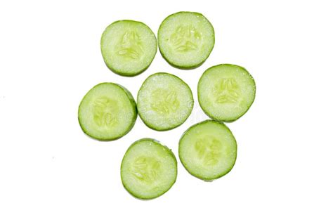 Fresh Cucumber Slices Stock Image Image Of Group Pieces 247902351