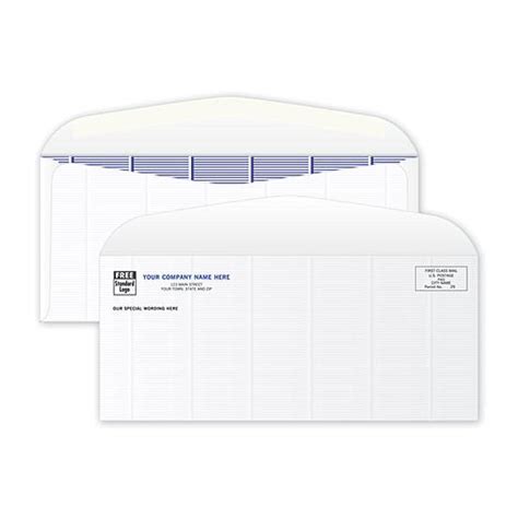 Business Check Envelope Single Window Personalized Designsnprint