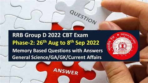 Rrb Group D 2022 Memory Based Questions Pdf Phase 2 Download Gagk