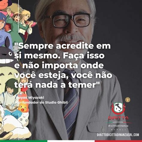 Hayao Miyazaki Co Fundador Do Studio Ghibli Uma Companhia De Cinema