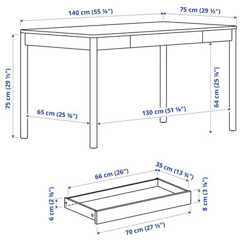 Tonstad Desk Off White 140x75 Cm Ikea