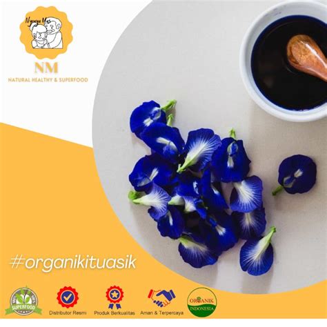 Jual Bunga Telang Kering Teh Bunga Telang Organik Butterfly Pea