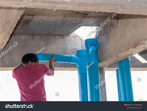 Pvc Pipe Water Piping System Draining Stock Photo 2232904769 Shutterstock