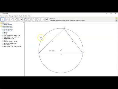 Cercle Circonscrit Et Cercle Inscrit D Un Triangle Abc Youtube