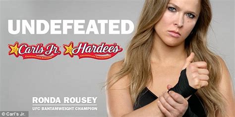 Ronda Rousey Unveiled As Carls Jrs Newest Bikini Clad Campaign Star Daily Mail Online