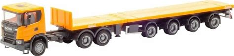 Herpa Scania CG 17 XT 6x6 Teletrailer Sattelzug Kommunalorange Ab 35