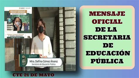 Resumen De La S Ptima Sesi N El Mensaje Del Secretario De Educaci N