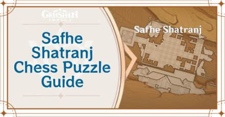 Safhe Shatranj Chess Puzzle Guide Genshin Impactgame