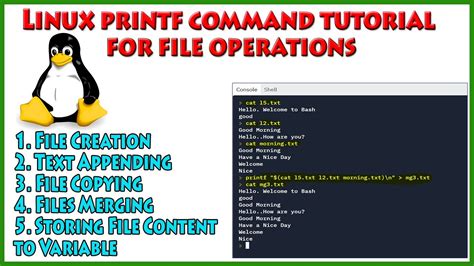 5 Tips Of Printf Command In Linux Linux Commands Tutorial Printf