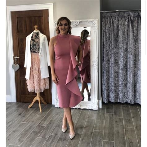 Pink Pearl and grace boutique dress Worn to wedding... - Depop