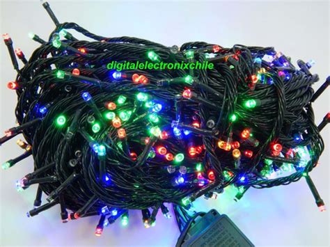 Guirnalda Led Multicolor 32 Mts 600 Led Enchufe 8 Secuencias Cuotas