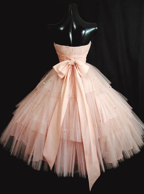 Infrared Vintagegal 1950s Strapless Shell Pink Layered