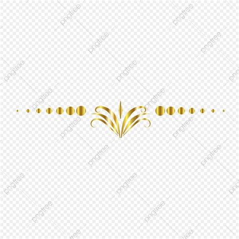 Gold Dividers Vector Art PNG, Gold Dividing Line, Gold Vector, Line ...