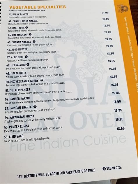 India Clay Oven Bar And Grill Bismarck North Dakota Restaurant Happycow