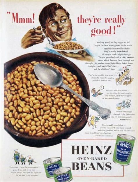 Heinz Oven Baked Beans Vintage Ad Food Food Ads Dog Food Recipes