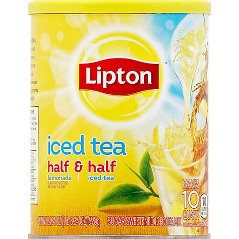 Lipton Iced Tea Mix Half Half Lemonade Iced Tea 24 34 Oz Powdered