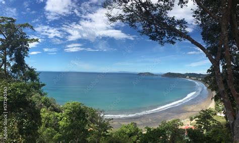 Shot Of Jaco Beach In Costa Rica Photo Taken From A Hill Overlooking