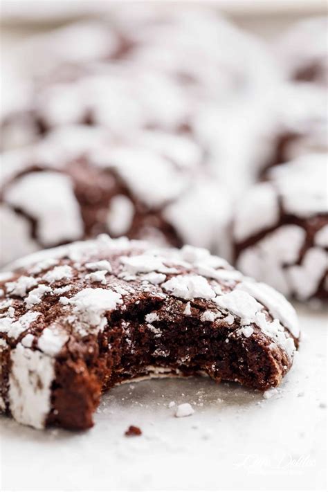 Best Fudgy Chocolate Crinkle Cookies Cafe Delites Chocolate Crinkle