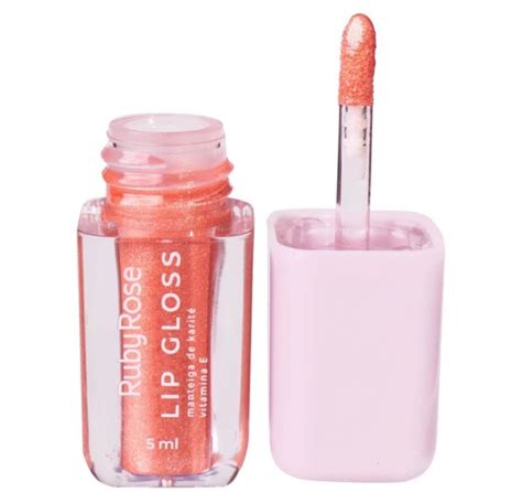 Lip Gloss Brilhante Ruby Rose Cor 02 Casa Das Maquiagens