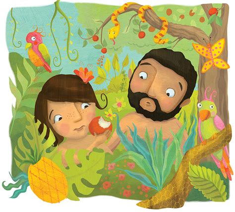 Laura watson illustration adam and eve – Artofit