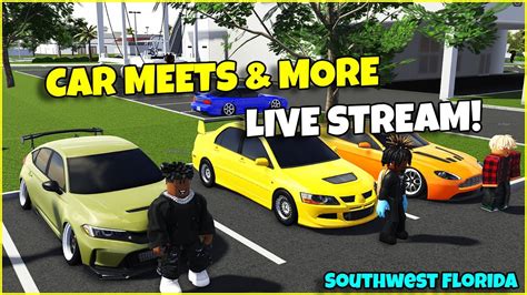 CAR MEETS DRAG RACES MORE Southwest Florida Roblox YouTube