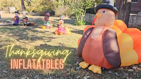 Our Thanksgiving Inflatables Youtube