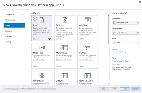 Windows Template Studio Visual Studio Marketplace