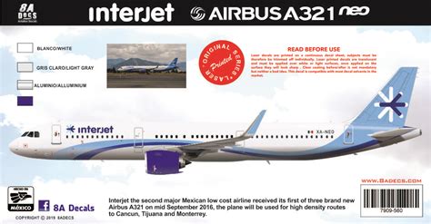 Adecs Decals Catalogue Interjet A Neo