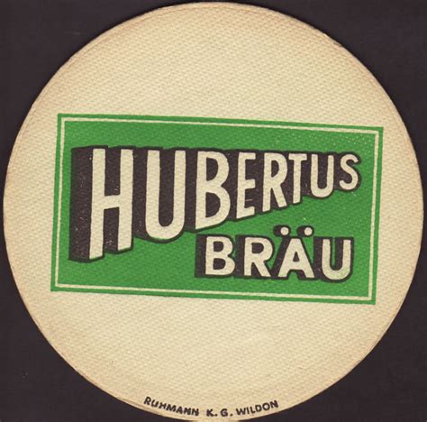 Beer Coaster Coaster Number 5 2 Brewery Hubertus Brau City Laa