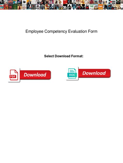 Fillable Online Employee Competency Evaluation Form Employee