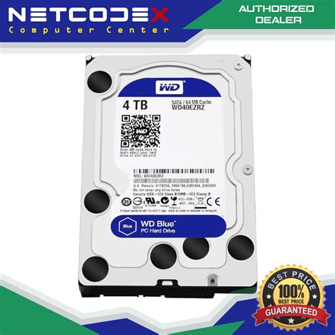 Netcodex Ph WD Blue 4TB Desktop Hard Disk Drive 5400 RPM SATA 6Gb S