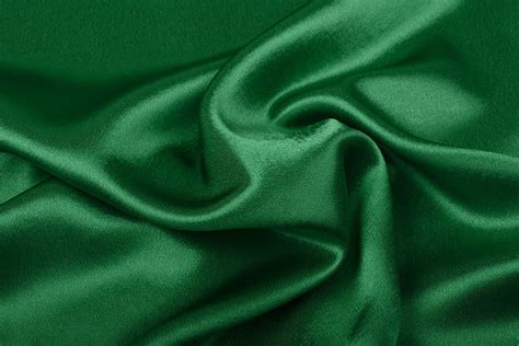 Crêpe Satin Green Yes Fabrics