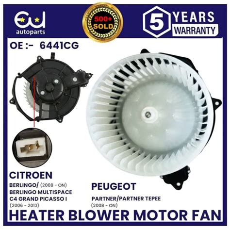 HEATER BLOWER FAN Motor For Citroen C4 Picasso Berlingo Peugeot Partner