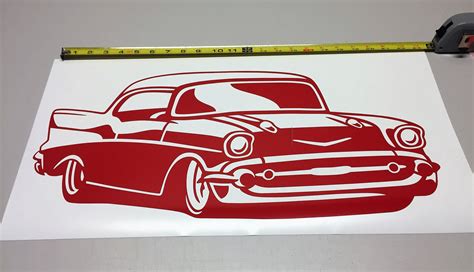 Large Hot Rod Decal Hot Rod Vinyl Sticker 1957 Chevy Decal - Etsy