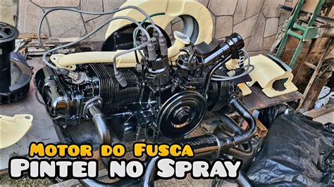 Motor Do Fusca Pintei No Spray Olha Como Ficou Aircooled