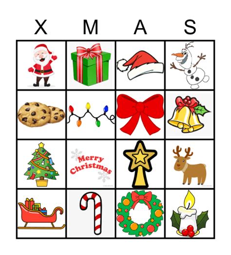 Christmas Bingo Card