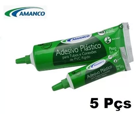 Cola Para Cano Pvc Adesivo Pl Stico Amanco Bisnaga G Mercadolivre