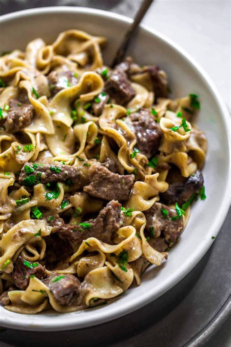 Instant Pot Beef Stroganoff Platings Pairings