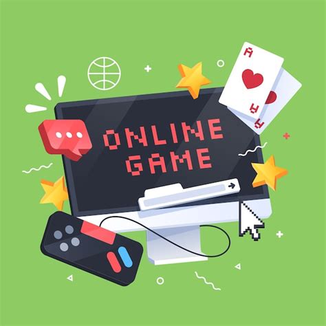 Conceito De Jogos Online Vetor Premium