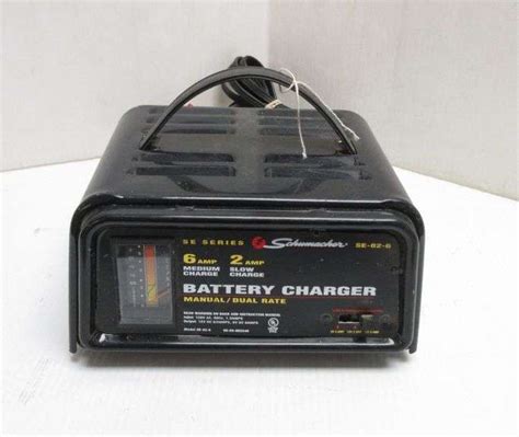 Schumacher Battery Charger, 6 or 12V, 6 AMP Charger - Albrecht Auction ...