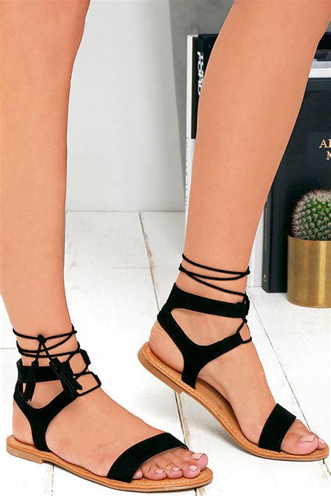 Lulus Lace Up Flat Sandals Online Emergencydentistry