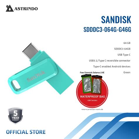 Jual Sandisk 64gb Ultra Dual Drive Go Usb Type C Sdddc3 064g G46g Shopee Indonesia