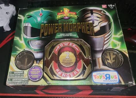 Power Morpher Mighty Morphin Power Rangers Legacy Green White Ranger