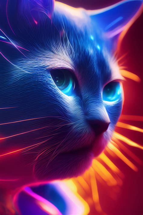 Wall Art Print Cyberpunk Cat Europosters