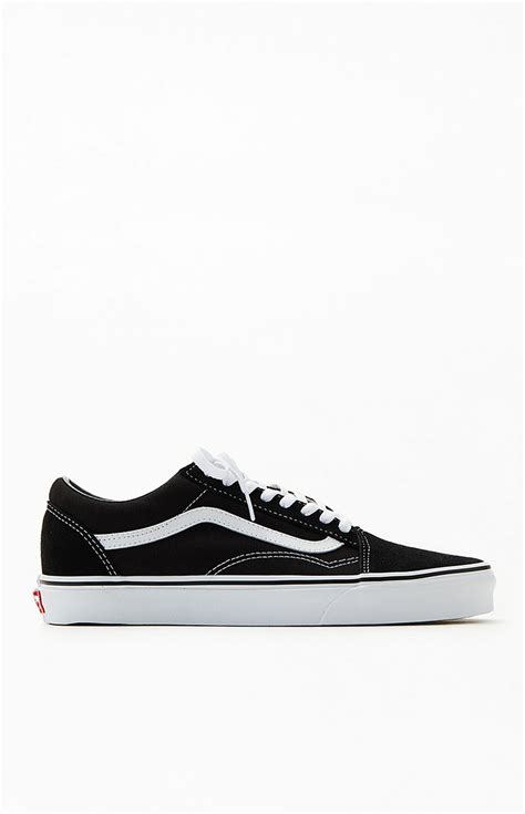 Vans Canvas Old Skool Black And White Shoes Pacsun